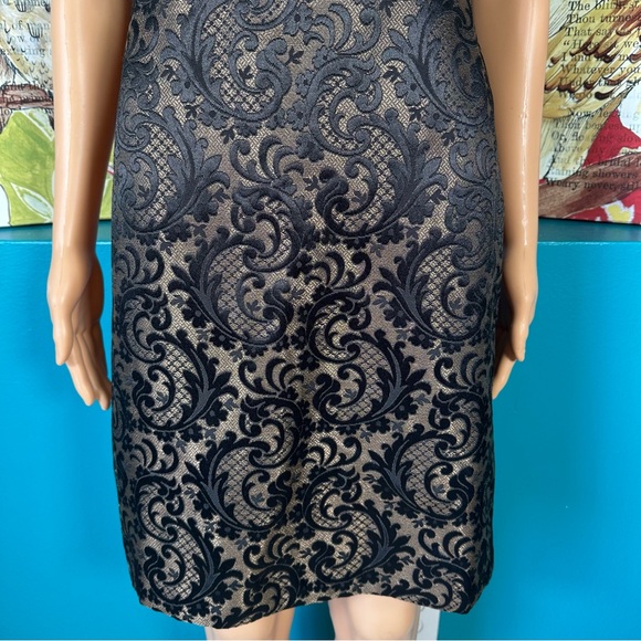 Ann Taylor Loft Dress Black Lace Strapless 4P - Picture 2 of 9